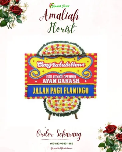 Bunga Papan Congratulation di Jagung